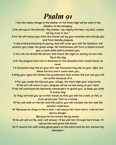 Poster Psalm 91